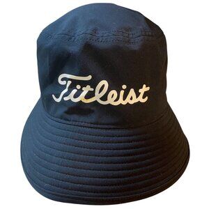 Titleist Men's StaDry Waterproof Bucket Golf Hat - Black/White, L/XL